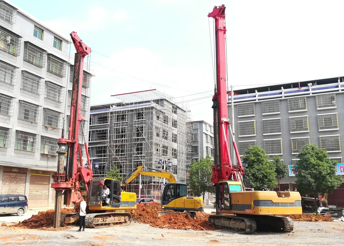TR100 Rotary Hydraulic Drilling Rig For Foundation Engineering Max Output Torque 100 KN.M