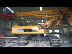 레콩디션드 CRRC 회전식 시추기는 토크 250kN.m과 원래 CAT336D 엔진에 장착했습니다