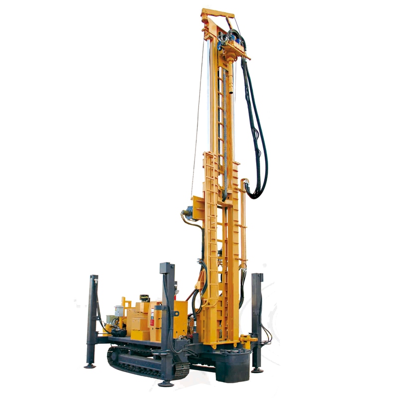 Hydraulic Water Well Drilling Rig Max Drilling Depth 600m  with air compressor or mud pump