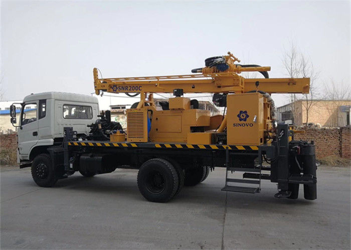 Multifunction Hydraulic Water well Drilling Rig SNR200C 400m Max Drilling Depth with air compressor and mud pump