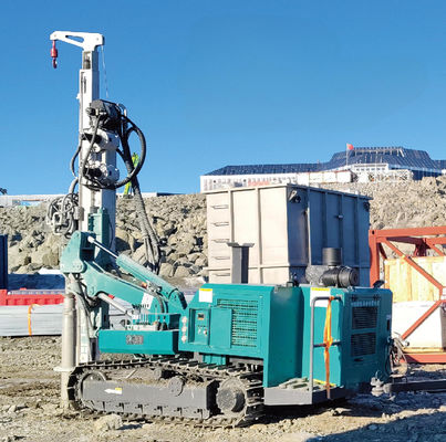 SK666 마이크로 파일 드릴링 장비, 115-500mm 구멍 직경, 76/89/102/114 드릴 로드 사양, 4/5/6/8/10/12 해머, 고정밀 엔지니어링 드릴링용